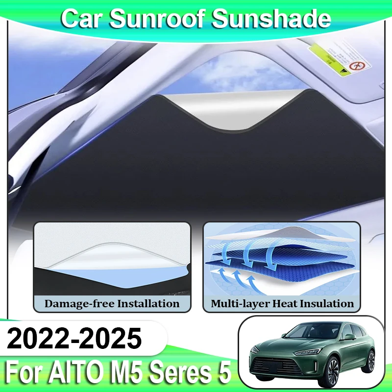 Car Sunroof Sunshades For AITO M5 Seres 5 Accesorios 2022 2023 2024 2025 Electrostatic UV-block Adsorption Sunshade Sun Visors
Car Sunroof Sunshades For AITO M5 Seres 5 Accesorios 2022 2023 2024 2025 Electrostatic UV-block Adsorption Sunshade Sun Visors
