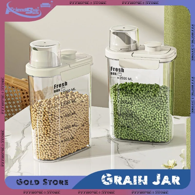 Durable Transparent Storage Tank for Kitchen Pantry Dry Goods Organization Sealed Rice Grain Moisture-Proof Insect-Resistant Jar
Durable Transparent Storage Tank for Kitchen Pantry Dry Goods Organization Sealed Rice Grain Moisture-Proof Insect-Resistant Jar
