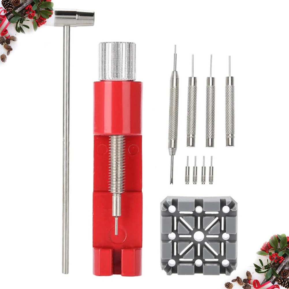11 Pcs Watch Band Repair Kit Durable Metal Tools for Adjusting Removing Strap Link Pin Punch Hammer Maintenance
11 Pcs Watch Band Repair Kit Durable Metal Tools for Adjusting Removing Strap Link Pin Punch Hammer Maintenance
