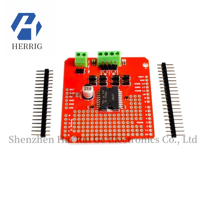 Matching L298P high-current dual-way trolley motor drive board Smart car recommended
Matching L298P high-current dual-way trolley motor drive board Smart car recommended