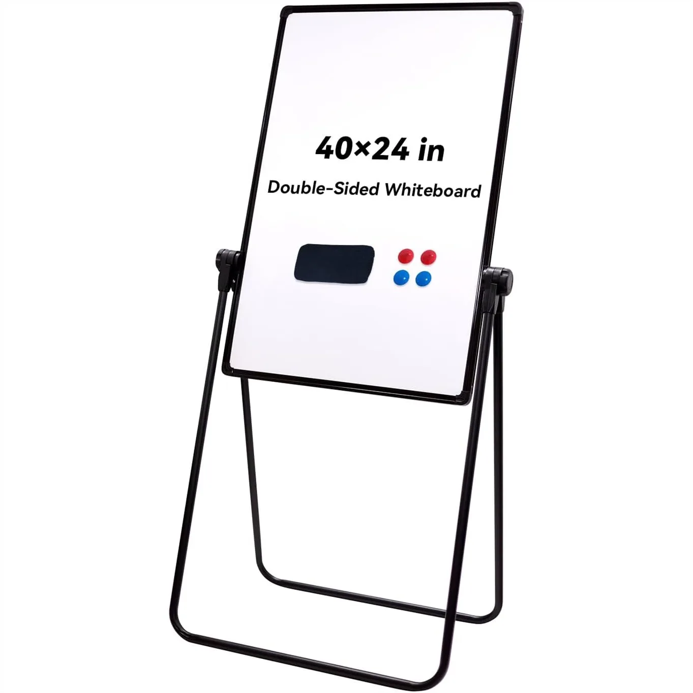 Magnetic Dry Erase Board with Stand, 40x24 Double Sided U Stand Whiteboard, Height Adjustable Flip Chart Easel, Portable
Magnetic Dry Erase Board with Stand, 40x24 Double Sided U Stand Whiteboard, Height Adjustable Flip Chart Easel, Portable