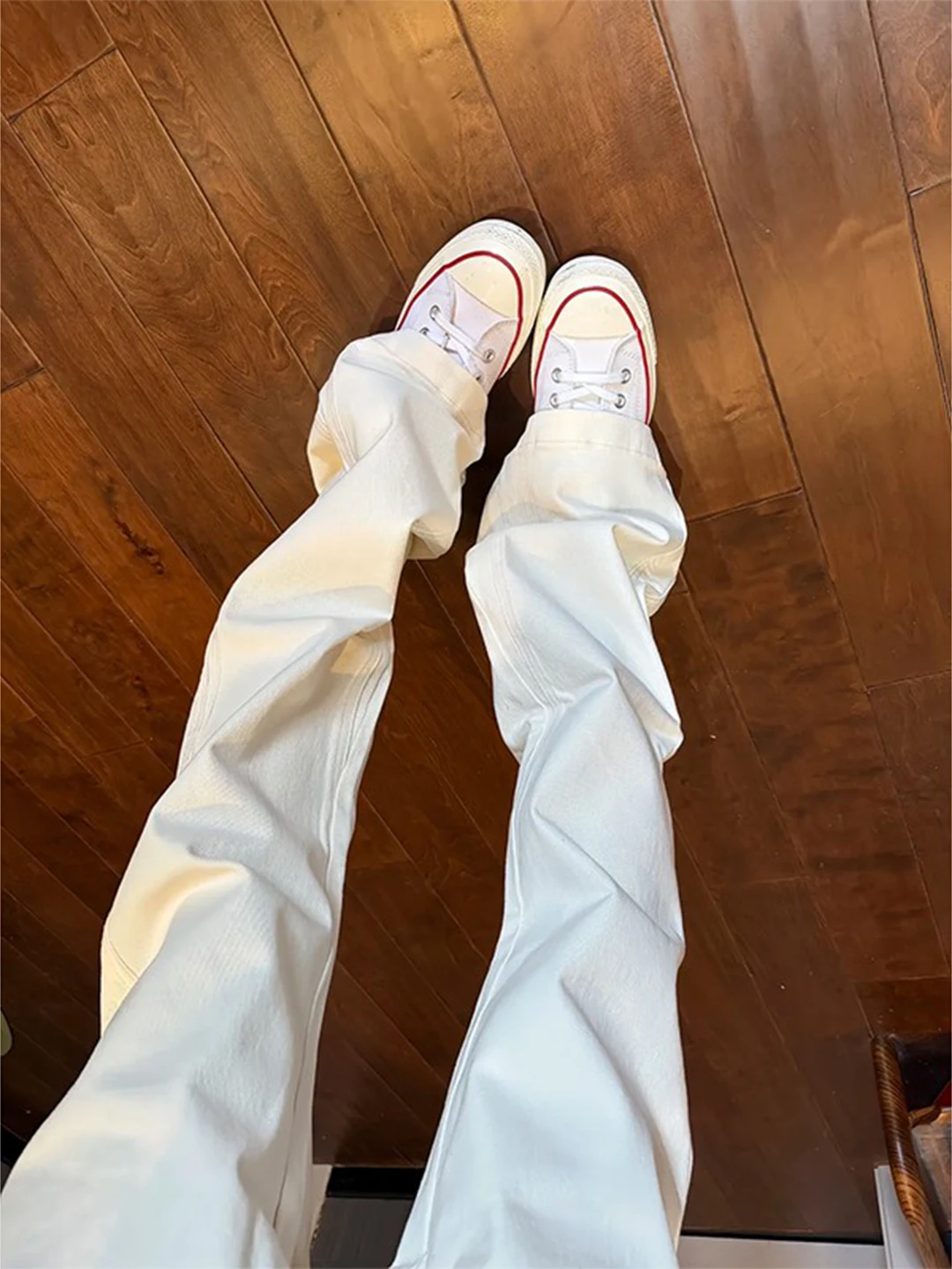 Cleanfit White Men's Bell Bot Jeans High Street Straight Leg Slimming Knife Spring Autumn Faion Casual Trousers
Cleanfit White Men's Bell Bot Jeans High Street Straight Leg Slimming Knife Spring Autumn Faion Casual Trousers