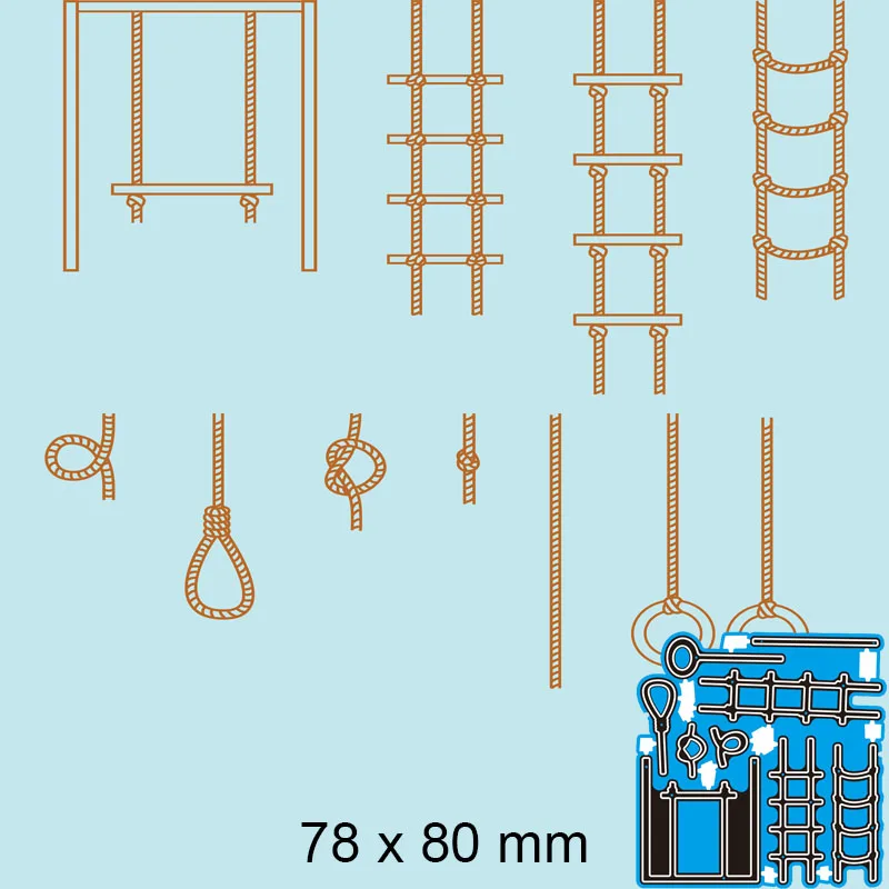 rope ladder metal cutting dies mold Scrapbooking paper craft knife mould blade punch template Embossing stencil 1pcs
rope ladder metal cutting dies mold Scrapbooking paper craft knife mould blade punch template Embossing stencil 1pcs