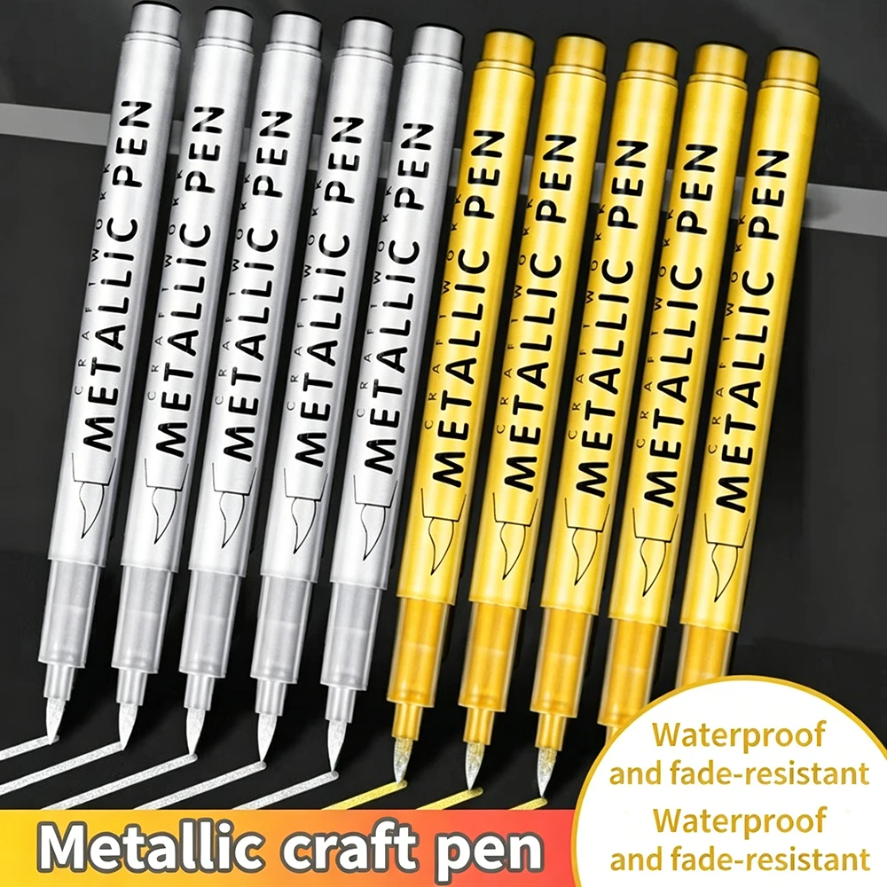 Набор из 3 маркеров для металлической краски: золотой и серебряный, перманентные, для манги, рукоделия, скрапбукинга, канцелярских принадлежностей
Набор из 3 маркеров для металлической краски: золотой и серебряный, перманентные, для манги, рукоделия, скрапбукинга, канцелярских принадлежностей