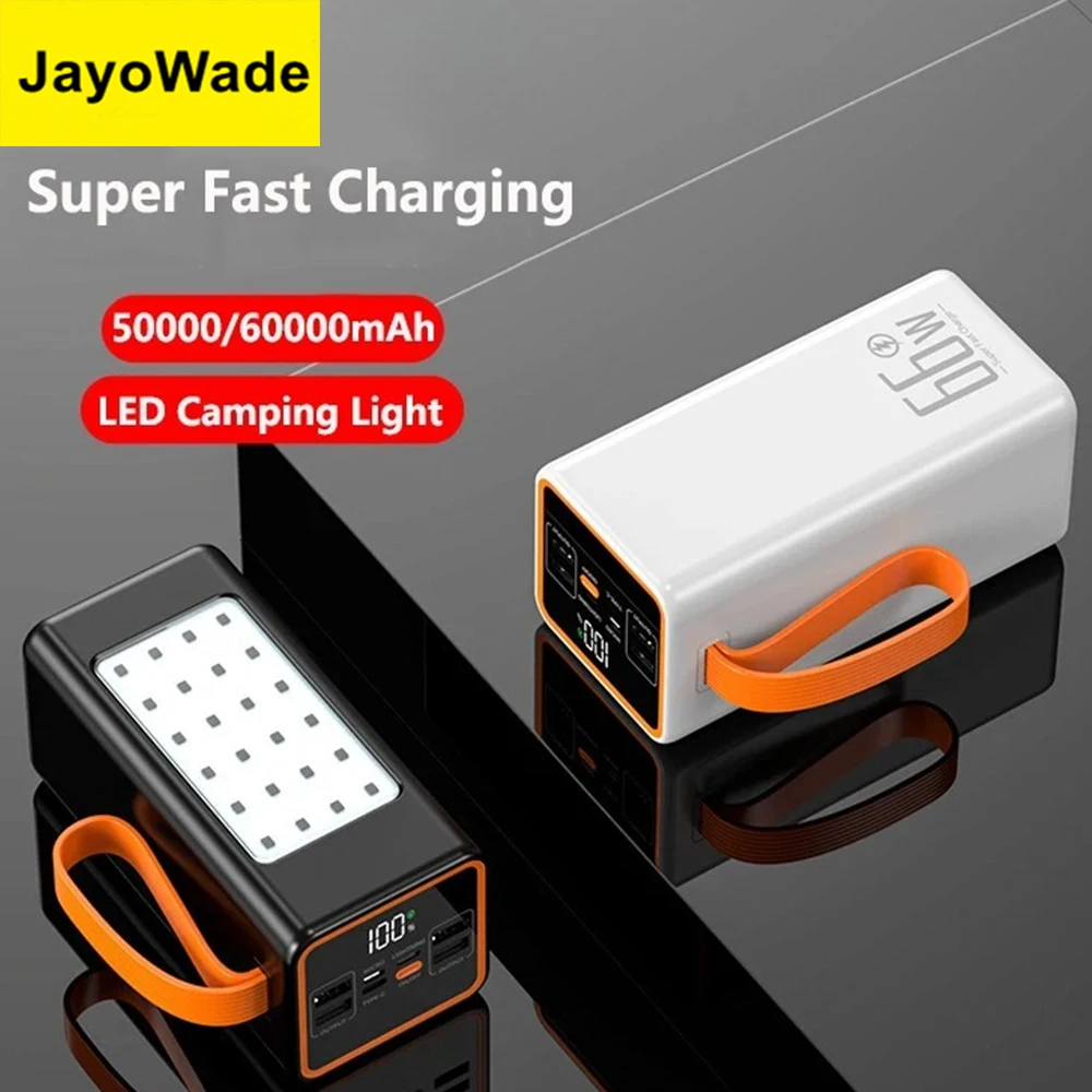 60000mAh Large Capacity Powerbank 66W Super Fast Charging Power Bank Portable Charger External Battery All Phone Camping lights
60000mAh Large Capacity Powerbank 66W Super Fast Charging Power Bank Portable Charger External Battery All Phone Camping lights