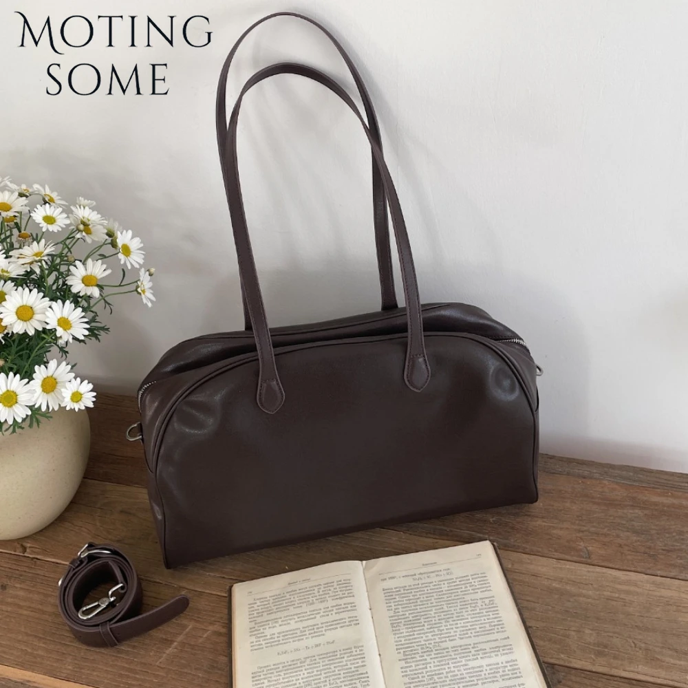 MOTINGSOME Bowling Bag Luxury Genuine Leather Woman Bags Underarm Shoulder Oversized Casual Tote 43cm Shopper Handbag 2026 New
MOTINGSOME Bowling Bag Luxury Genuine Leather Woman Bags Underarm Shoulder Oversized Casual Tote 43cm Shopper Handbag 2026 New