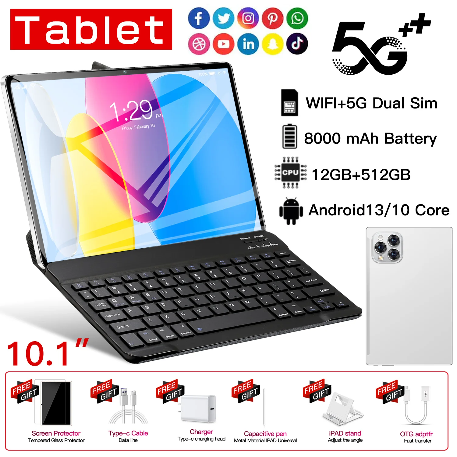 Hot Sale Xioaml Pad 15 Pro Tablets 11 inch HD Tablet 5G Dual Wifi Android 14 10000mAh Battery Tablets PC Google Play Tablets
Hot Sale Xioaml Pad 15 Pro Tablets 11 inch HD Tablet 5G Dual Wifi Android 14 10000mAh Battery Tablets PC Google Play Tablets