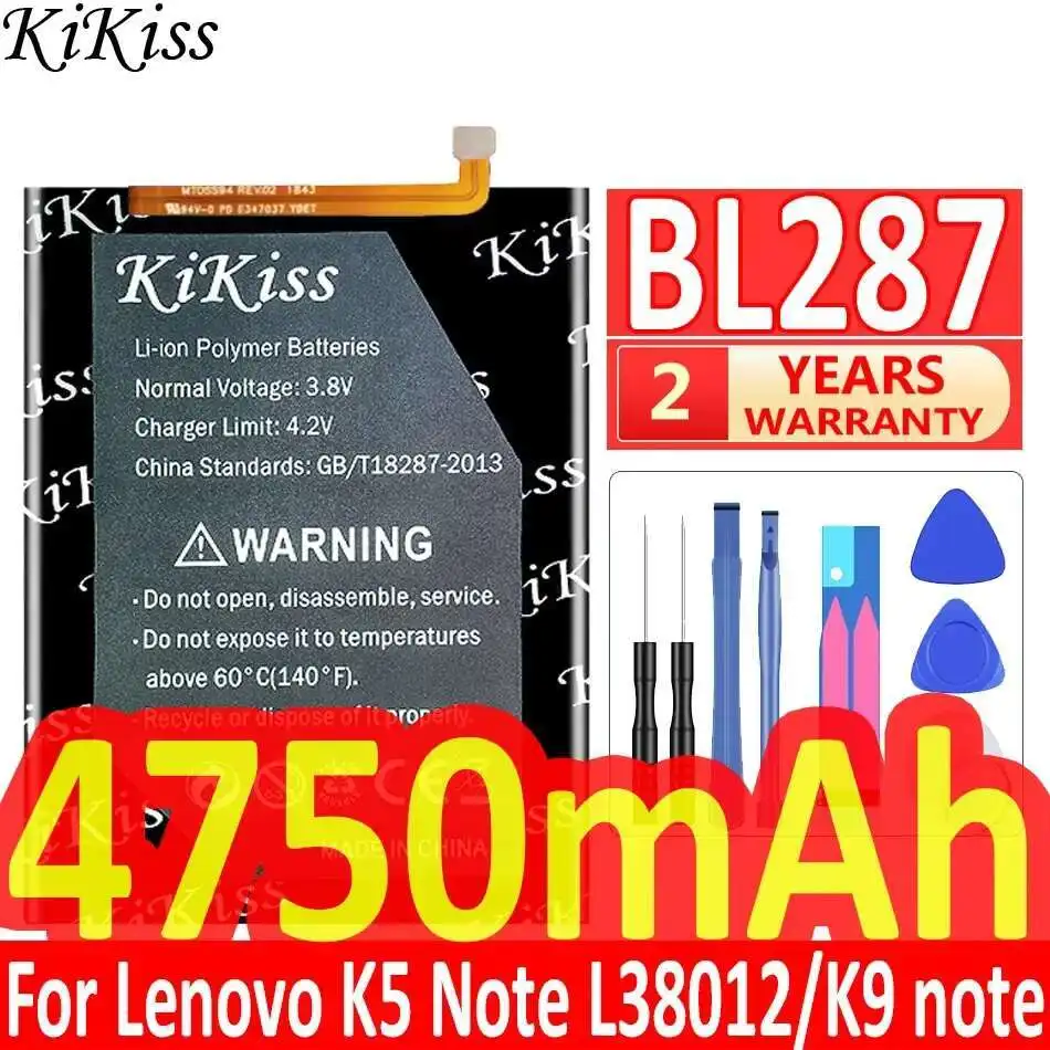 Для Lenovo K5 Note L38012 K9 Note 6,0-дюймовый аккумулятор для мобильного телефона BL287 Высокоэффективный 4750 мАч
Для Lenovo K5 Note L38012 K9 Note 6,0-дюймовый аккумулятор для мобильного телефона BL287 Высокоэффективный 4750 мАч