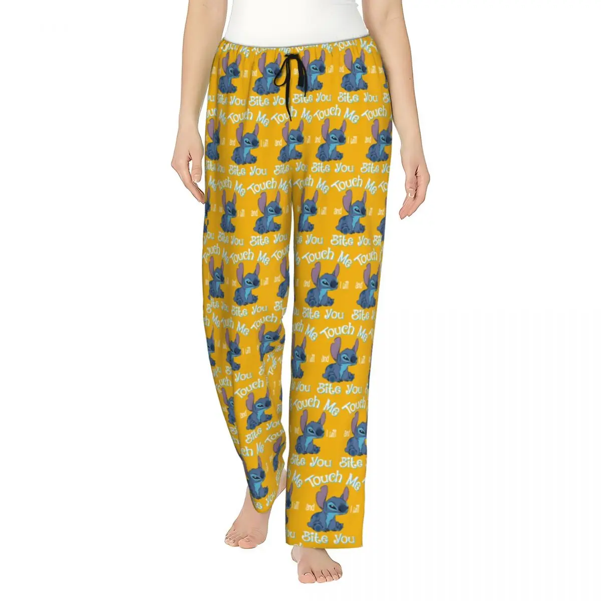 Stitch And Lilo Stitch Touch Me And I Will Bite You Pajama Pants Sleepwear Elastic Waistband Sleep Lounge Bottoms with Pockets
Stitch And Lilo Stitch Touch Me And I Will Bite You Pajama Pants Sleepwear Elastic Waistband Sleep Lounge Bottoms with Pockets