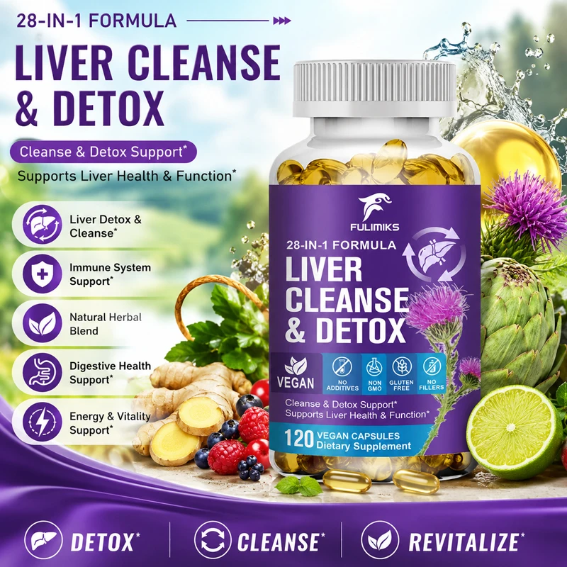 Cleanse Capsules, with Organic Milk Thistle, Apple Cider Vinegar & Turmeric, Supports Liver Health, Antioxidants & Digestion
Cleanse Capsules, with Organic Milk Thistle, Apple Cider Vinegar & Turmeric, Supports Liver Health, Antioxidants & Digestion