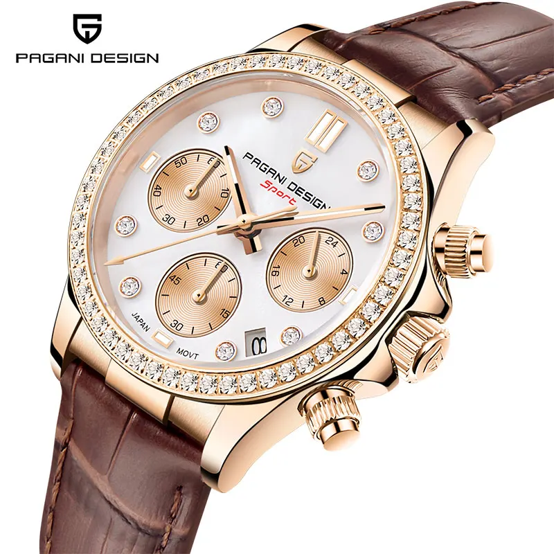 PAGANI DESIGN New Quartz Watches Top Brand Multifunctional Chronometer Deluxe Sapphire Glass Sport Waterproof Leather Wristwatch
PAGANI DESIGN New Quartz Watches Top Brand Multifunctional Chronometer Deluxe Sapphire Glass Sport Waterproof Leather Wristwatch