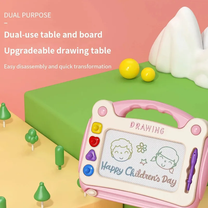 Large Early Childhood Education Children's Drawing Board, Children's Home Magnetic Writing Board, Magnetic Color Magic Eraser
Large Early Childhood Education Children's Drawing Board, Children's Home Magnetic Writing Board, Magnetic Color Magic Eraser