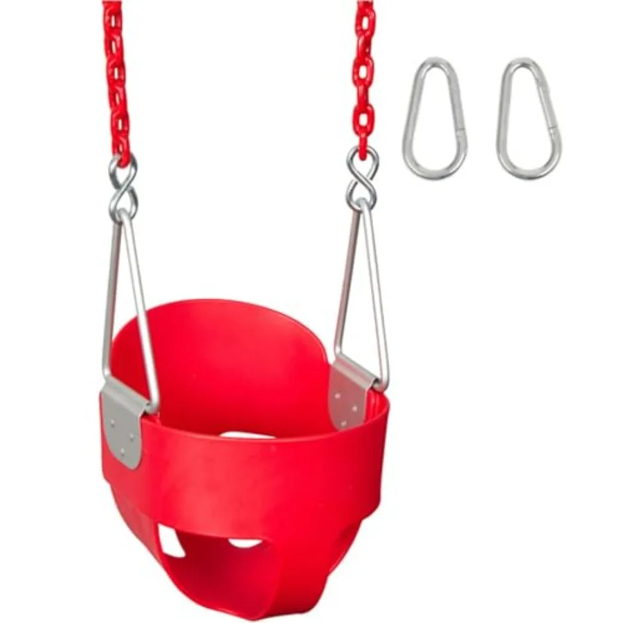 Swing Set Stuff Inc. Highback Full Bucket with 5.5' Coated Chain and SSS Logo Sticker Red
Swing Set Stuff Inc. Highback Full Bucket with 5.5' Coated Chain and SSS Logo Sticker Red
