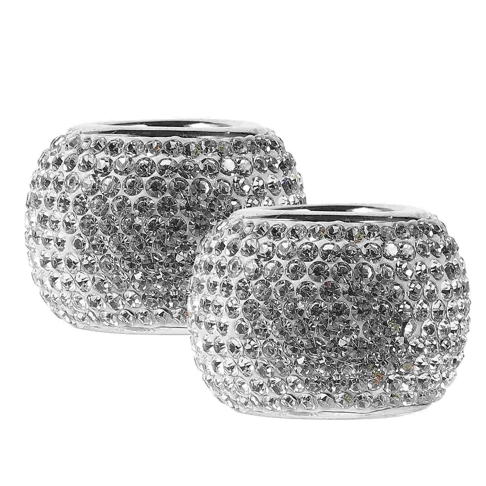 2 Pcs Headrest Trim Ring Cervical Pillow Car Rings Auto Collars Crystal Copper Rhinestone Decor
2 Pcs Headrest Trim Ring Cervical Pillow Car Rings Auto Collars Crystal Copper Rhinestone Decor