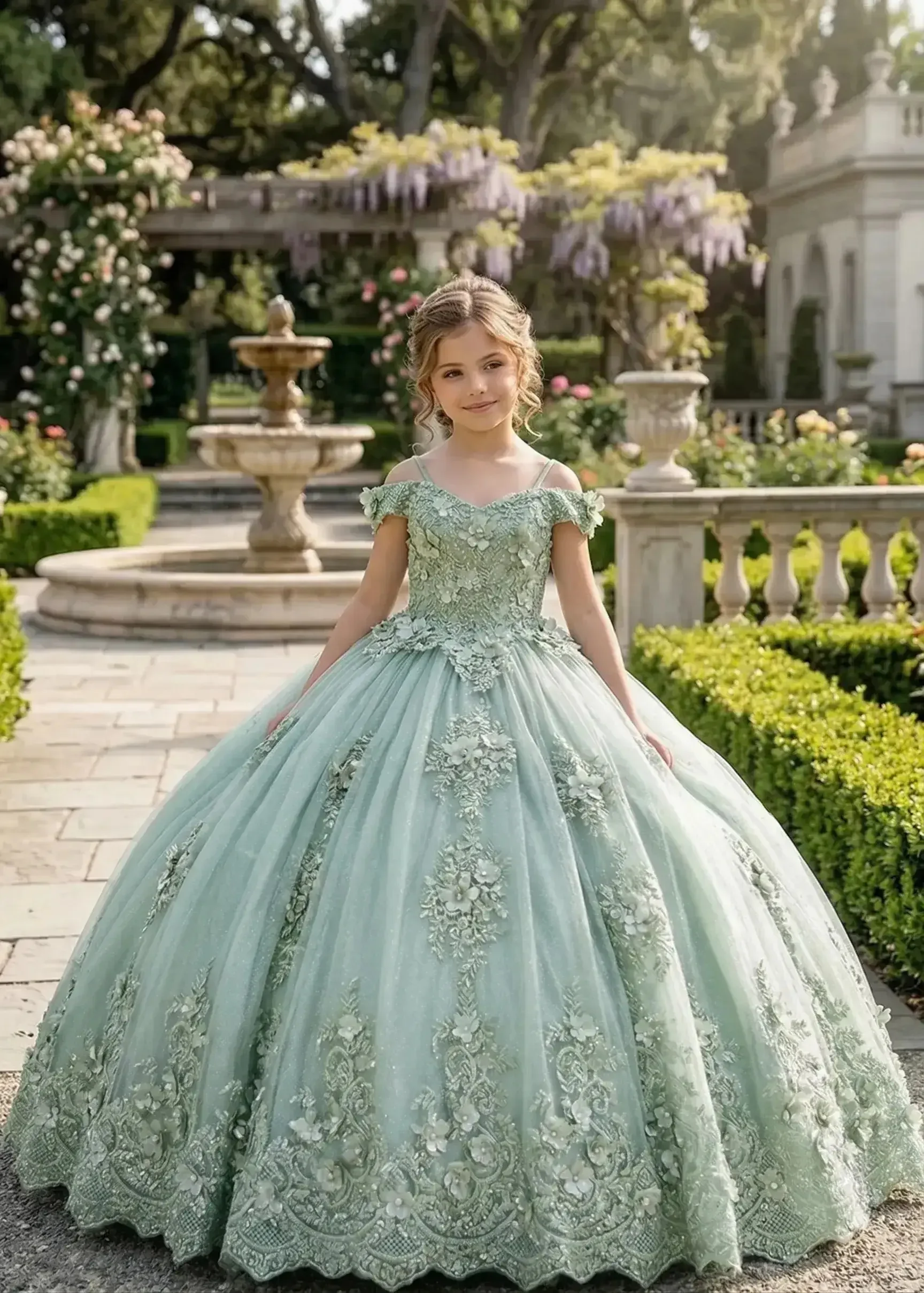 2026 New Light Luxury 3D Flower Mesh Flower Girl Dress Off-Shoulder Embroidered Lace Princess Dress Girls Formal Wedding Party
2026 New Light Luxury 3D Flower Mesh Flower Girl Dress Off-Shoulder Embroidered Lace Princess Dress Girls Formal Wedding Party