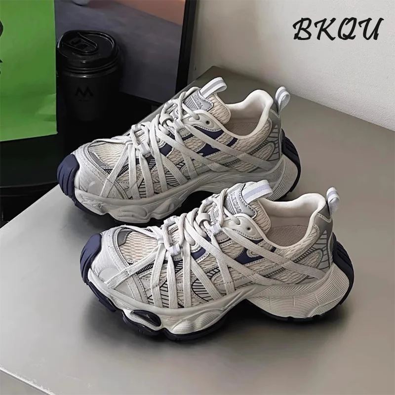 BKQU The 2025 Summer New Strappy Thick-soled Dad Shoes and Women's Mesh Upper Sports Shoes Are Trendy, Versatile and Breathable
BKQU The 2025 Summer New Strappy Thick-soled Dad Shoes and Women's Mesh Upper Sports Shoes Are Trendy, Versatile and Breathable