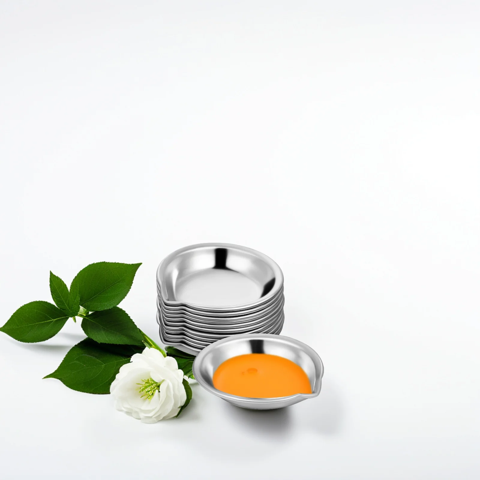18 Pcs Stainless Steel Watercolor Palette Small Round Paint Tray Nails Polish Mixing Metal Color Mixing Oil Painting Precision
18 Pcs Stainless Steel Watercolor Palette Small Round Paint Tray Nails Polish Mixing Metal Color Mixing Oil Painting Precision