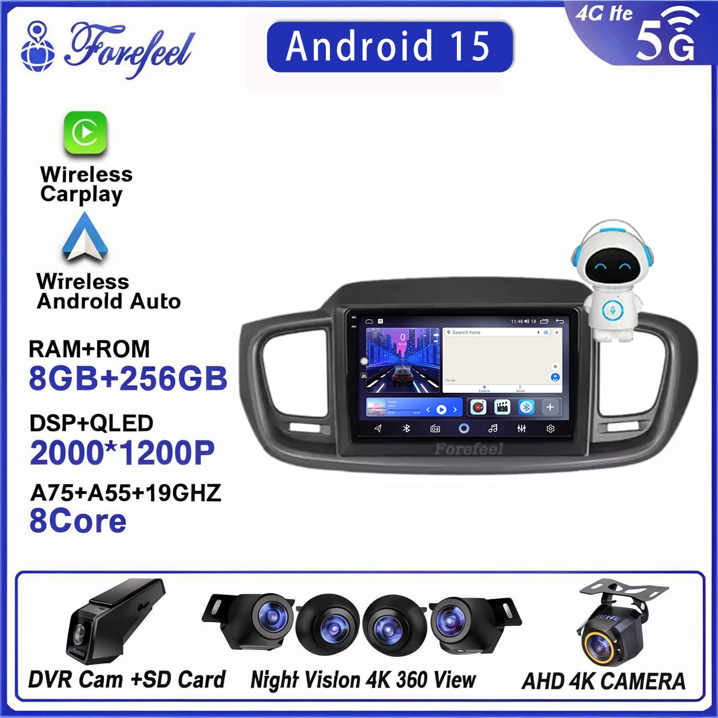 Auto Radio 2K Android 16 For Kia Sorento 3 2014 - 2017 Stereo Head Unit Multimedia Player 2K Dvd Qled Screen Gps Navigation
Auto Radio 2K Android 16 For Kia Sorento 3 2014 - 2017 Stereo Head Unit Multimedia Player 2K Dvd Qled Screen Gps Navigation