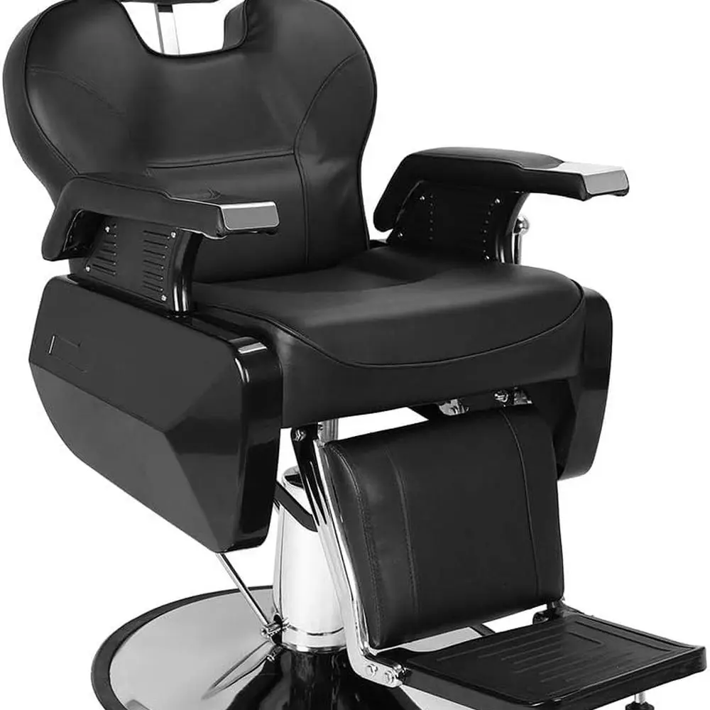 Прочное парикмахерское кресло емкостью 440 фунтов с откидной спинкой, поворотом и гидравликом, черное
Прочное парикмахерское кресло емкостью 440 фунтов с откидной спинкой, поворотом и гидравликом, черное
