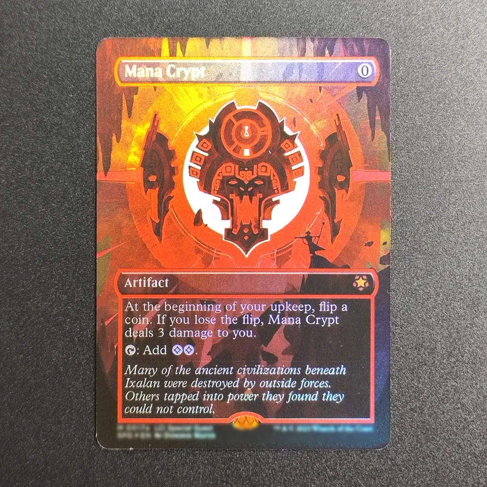 Коллекционные карты Magic: The Gathering Proxy TCG, артефакт Mana Crypt 0017e, высококачественные игровые карты для настольных игр, игрушки
Коллекционные карты Magic: The Gathering Proxy TCG, артефакт Mana Crypt 0017e, высококачественные игровые карты для настольных игр, игрушки