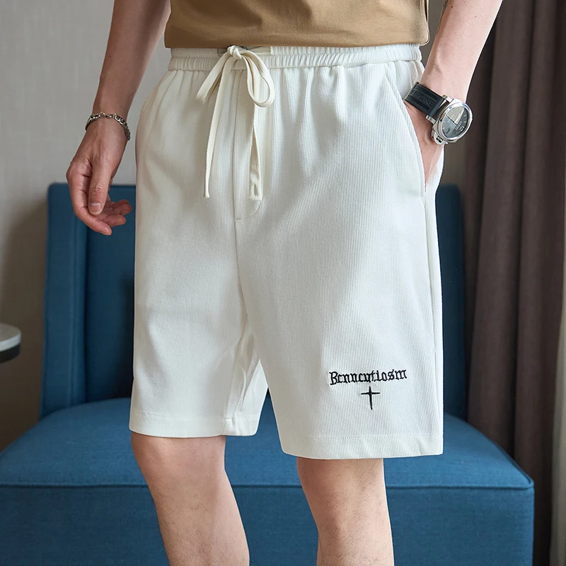 Ropa Hombre Summer Knee Length Men's Shorts Fashion Elastic Waist Slim Fit Mens Casual Shorts All Match Straight Shorts For Men
Ropa Hombre Summer Knee Length Men's Shorts Fashion Elastic Waist Slim Fit Mens Casual Shorts All Match Straight Shorts For Men