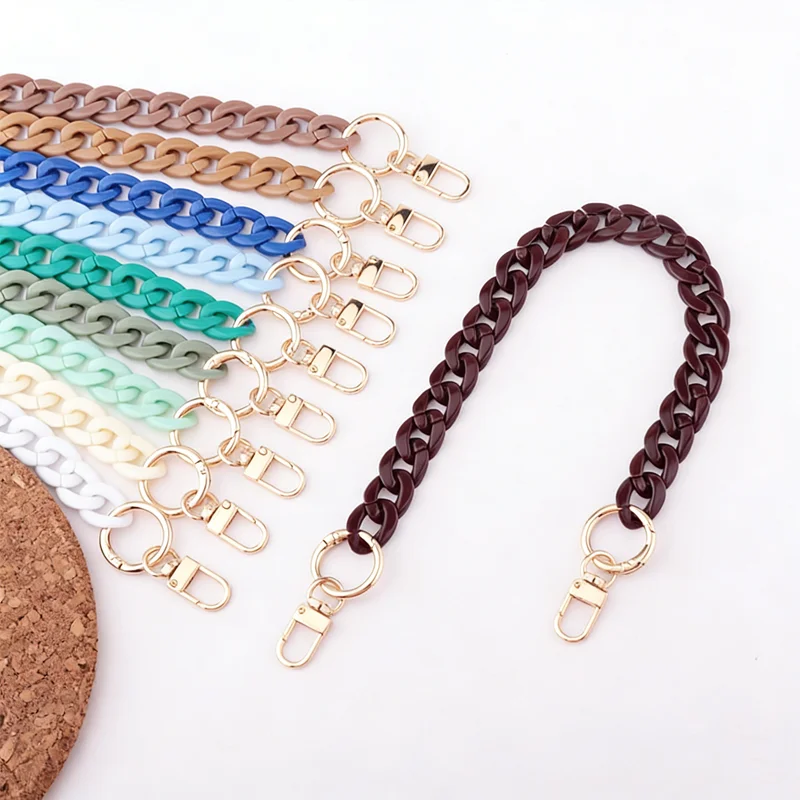 40/60 см акриловые цепочки для сумок «сделай сам», ремень для сумки на плечо, подвесные ручки, цепочки, детали сумки, аксессуары
40/60 см акриловые цепочки для сумок «сделай сам», ремень для сумки на плечо, подвесные ручки, цепочки, детали сумки, аксессуары