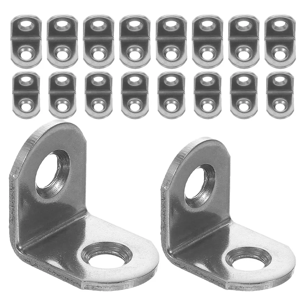 24 Pcs Stainless Steel Corner Brackets 25X25X16Mm 2Mm Thick L Shape Right Angle Shelf Support Wood Metal Hardware Fixings 
24 Pcs Stainless Steel Corner Brackets 25X25X16Mm 2Mm Thick L Shape Right Angle Shelf Support Wood Metal Hardware Fixings