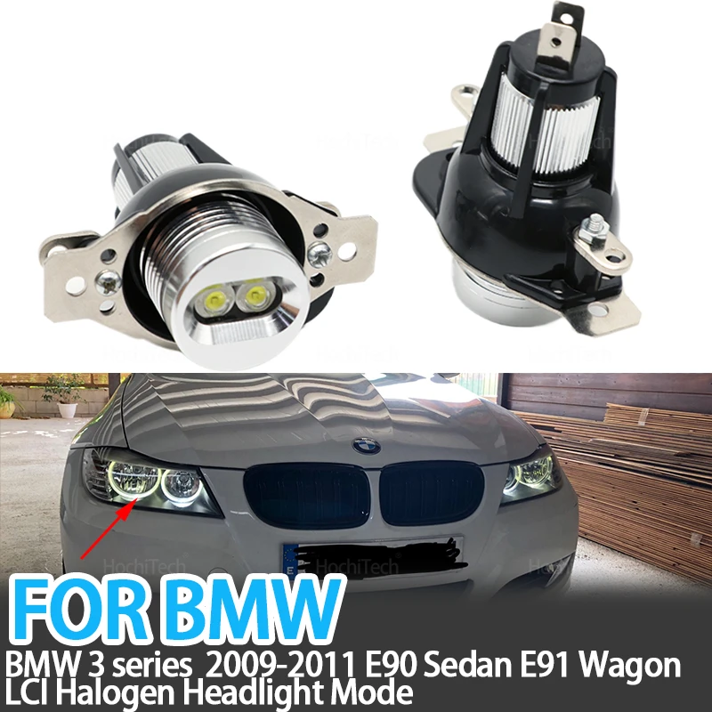 White Yellow LED Car Angel Eyes Marker Lights Bulbs for BMW 3 Series 2009-2011 E90 Sedan E91 Wagon LCI Halogen Headlight Mode
White Yellow LED Car Angel Eyes Marker Lights Bulbs for BMW 3 Series 2009-2011 E90 Sedan E91 Wagon LCI Halogen Headlight Mode