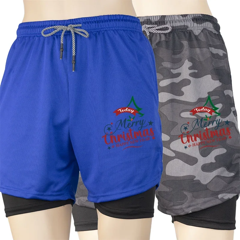 Летние мужские шорты для бега в тренажерном зале 2 в 1, шорты с принтом и карманом для телефона, быстросохнущие, дышащие 
Летние мужские шорты для бега в тренажерном зале 2 в 1, шорты с принтом и карманом для телефона, быстросохнущие, дышащие