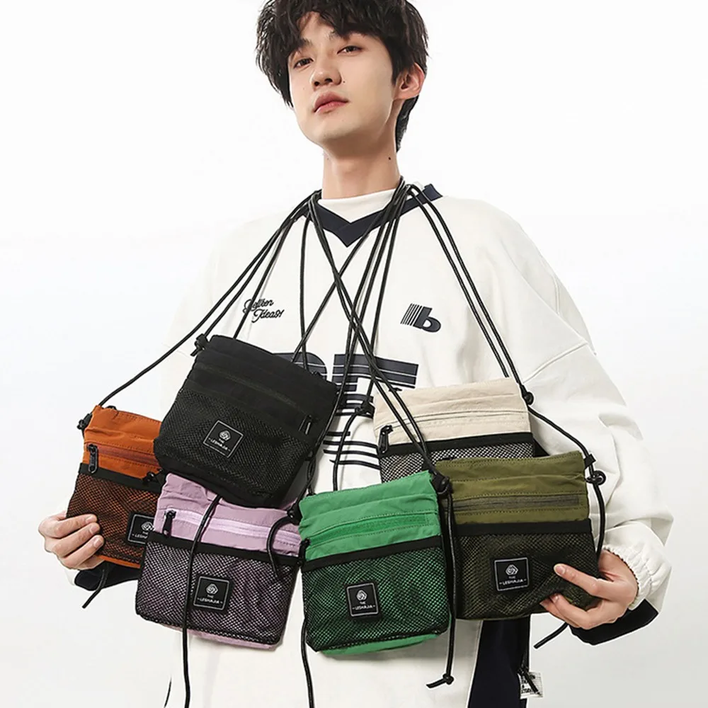 Mini Multifunctional Crossbody Phone Pouch Mesh Korean Style Nylon Shoulder Bag Sports Street Style Small Square Bag Outdoor
Mini Multifunctional Crossbody Phone Pouch Mesh Korean Style Nylon Shoulder Bag Sports Street Style Small Square Bag Outdoor