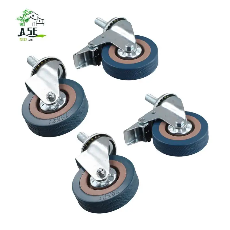 A05E-Heavy Duty 75Mm Swivel Castor With Brake Trolley Casters Wheels For Furniture, Set Of 4
A05E-Heavy Duty 75Mm Swivel Castor With Brake Trolley Casters Wheels For Furniture, Set Of 4