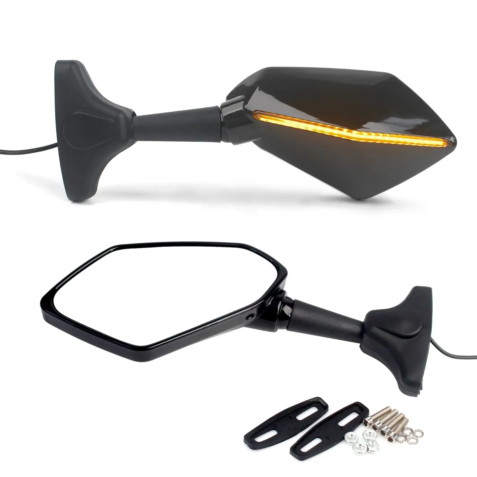 Adjustable Motorcycle LED Turn Signal Rear View Mirrors Horse Race Lamp Marquee LED for Suzuki GSXR750 Honda CBR600RR Yamaha
Adjustable Motorcycle LED Turn Signal Rear View Mirrors Horse Race Lamp Marquee LED for Suzuki GSXR750 Honda CBR600RR Yamaha