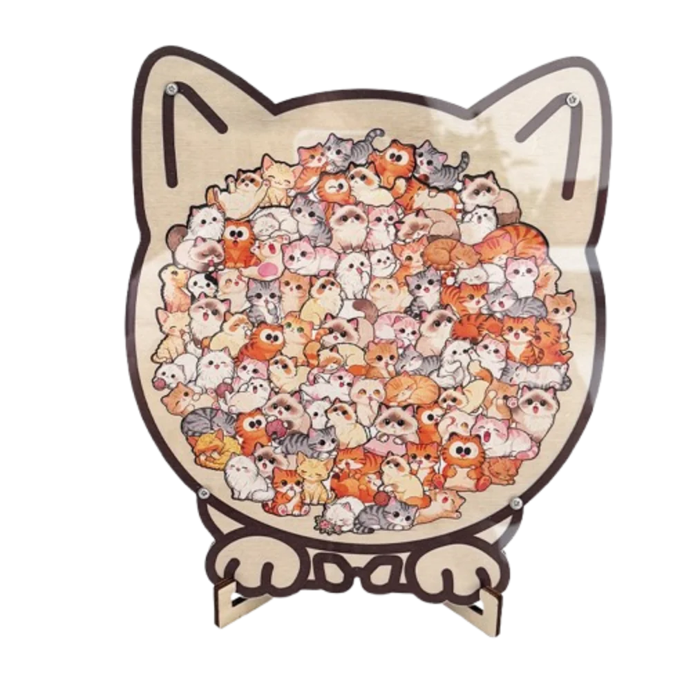 Деревянный пазл «Кошка, сжигающая мозг», головоломка в форме кошки, цветной, для самостоятельной сборки, уникальный, неправильной формы, для взрослых
Деревянный пазл «Кошка, сжигающая мозг», головоломка в форме кошки, цветной, для самостоятельной сборки, уникальный, неправильной формы, для взрослых