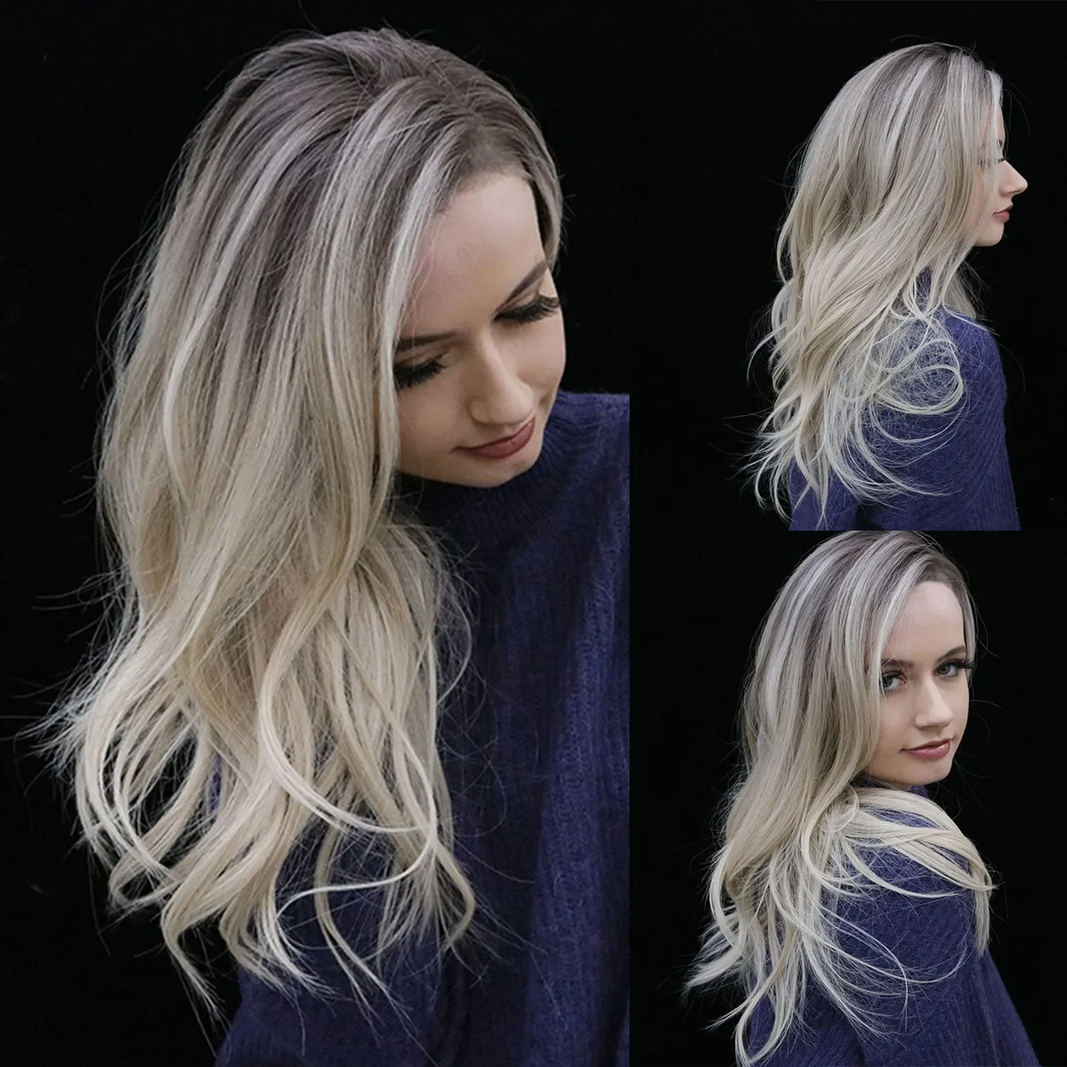Blonde Curly Wigs for Women Synthetic Hair Long Wig with Bangs Ombre Wigs Color Gradient Blond Natural Wave Hairstyles Female
Blonde Curly Wigs for Women Synthetic Hair Long Wig with Bangs Ombre Wigs Color Gradient Blond Natural Wave Hairstyles Female
