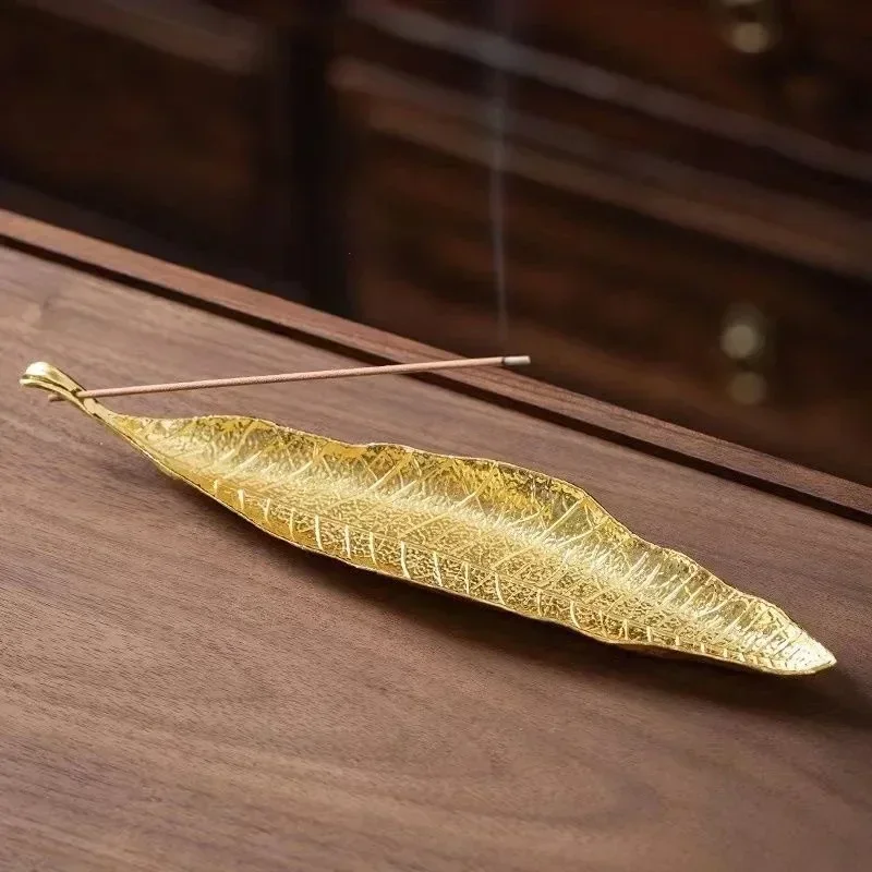 Gold Leaf Incense Burner Creative Alloy Wire Incense Stick Incense Burner Home Decoration Zen Desktop Ornaments
Gold Leaf Incense Burner Creative Alloy Wire Incense Stick Incense Burner Home Decoration Zen Desktop Ornaments