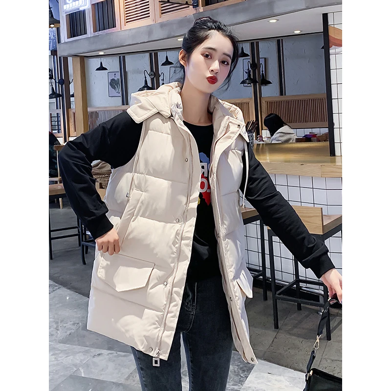 plus Size Women's down Cotton Vest Loose Fit Hooded Jacket Outerwear Trendy Winter Coat Warm Comfortable Female Fashion
plus Size Women's down Cotton Vest Loose Fit Hooded Jacket Outerwear Trendy Winter Coat Warm Comfortable Female Fashion