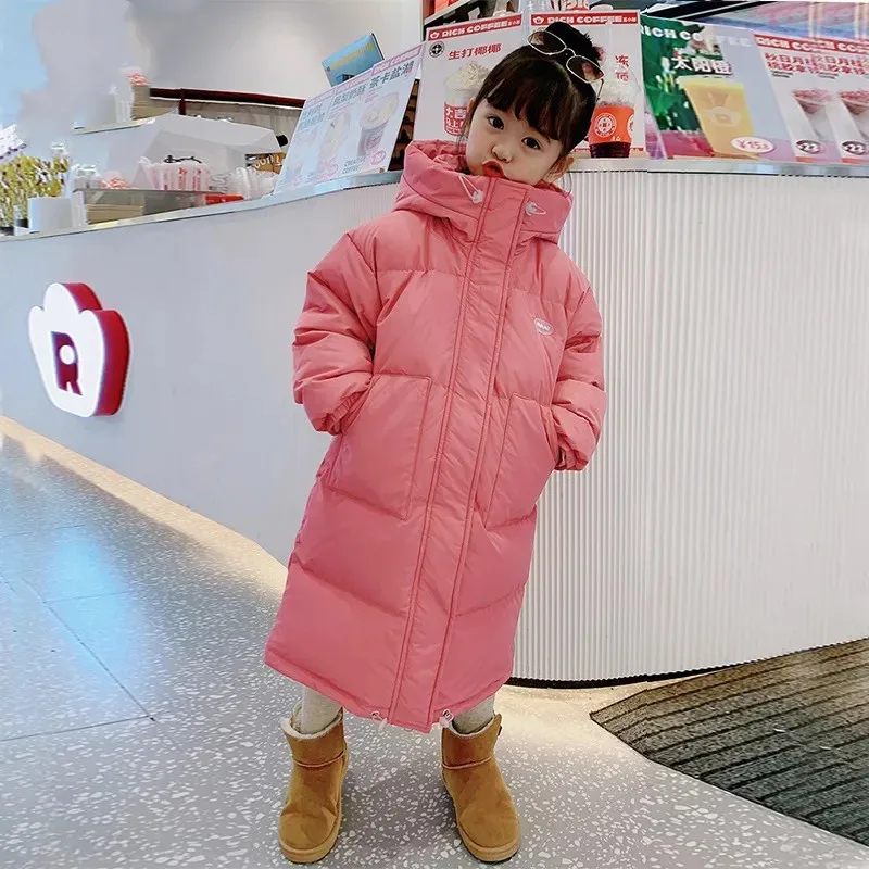Boys Girls Cotton Padded Jacket Children Long Over-the-knee Korean Thickened Coats Kids Warm Keep Hooded Parkas
Boys Girls Cotton Padded Jacket Children Long Over-the-knee Korean Thickened Coats Kids Warm Keep Hooded Parkas
