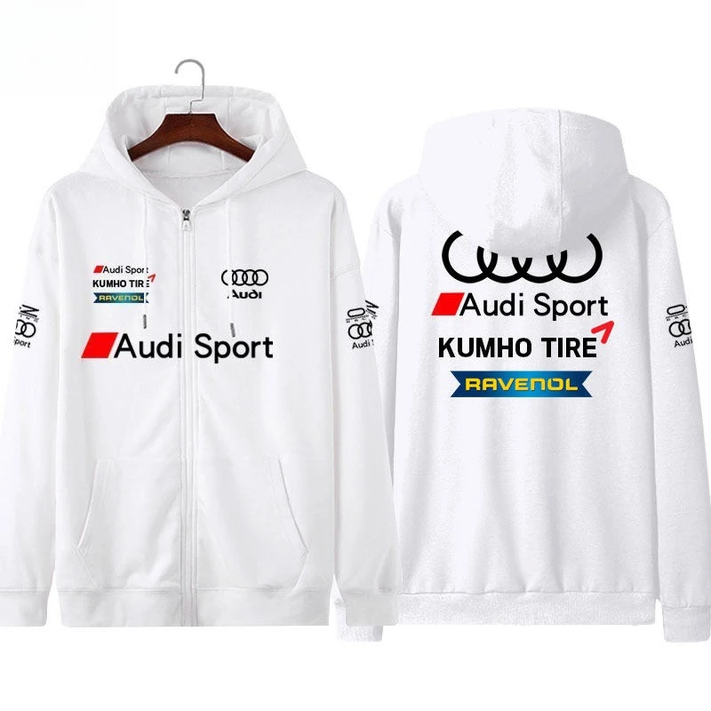 Гоночные комбинезоны для автомобилей Audi - пуловеры с открытым воротом для командных игроков - мужские и женские куртки с капюшоном, полностью закрывающие тело
Гоночные комбинезоны для автомобилей Audi - пуловеры с открытым воротом для командных игроков - мужские и женские куртки с капюшоном, полностью закрывающие тело