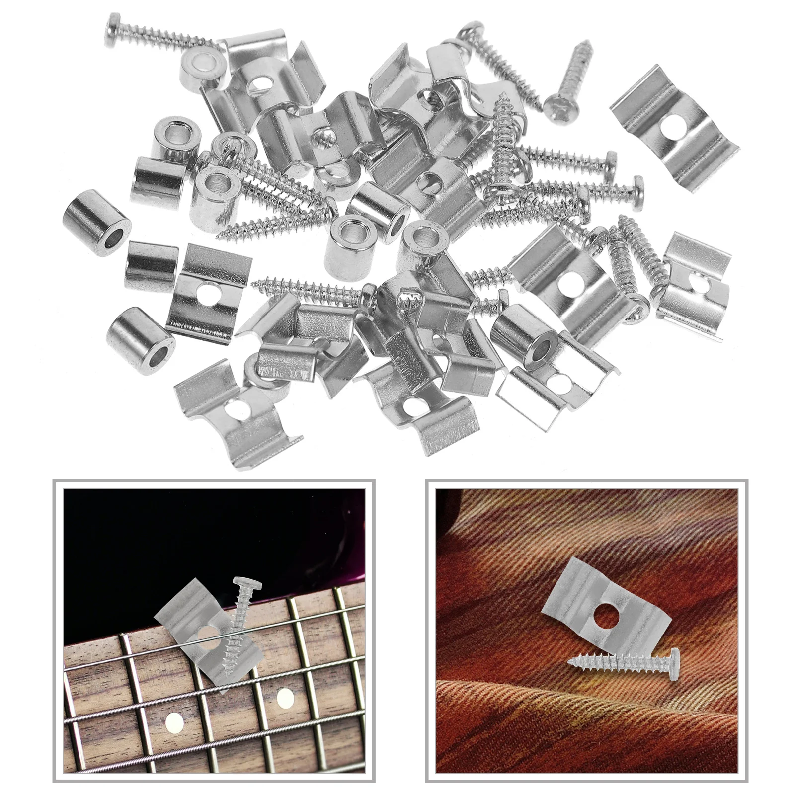 10 set Guitar String Retainer Metal Headstock String Rods Tension Fixing Device For Electric Guitar Parts Stable Accessory
10 set Guitar String Retainer Metal Headstock String Rods Tension Fixing Device For Electric Guitar Parts Stable Accessory