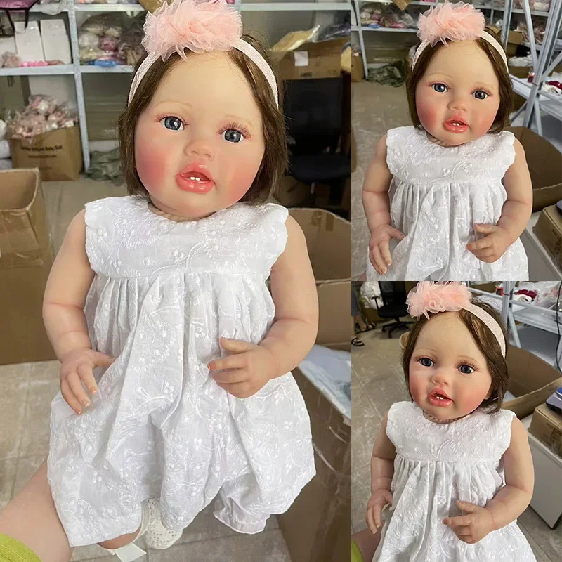 24Inch Lottie Princess Reborn Baby Toddler Doll Newborn Girl Lifelike Soft Touch 3D Skin Art Doll with Hand Root Hair
24Inch Lottie Princess Reborn Baby Toddler Doll Newborn Girl Lifelike Soft Touch 3D Skin Art Doll with Hand Root Hair