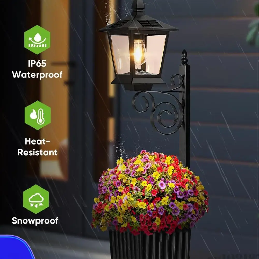 Solar Planter Lamp Wall-Mounted Garden Light Auto On/off Sensor Pathway Light with Planter 8-10 H Long Lighting Yard Decoration
Solar Planter Lamp Wall-Mounted Garden Light Auto On/off Sensor Pathway Light with Planter 8-10 H Long Lighting Yard Decoration