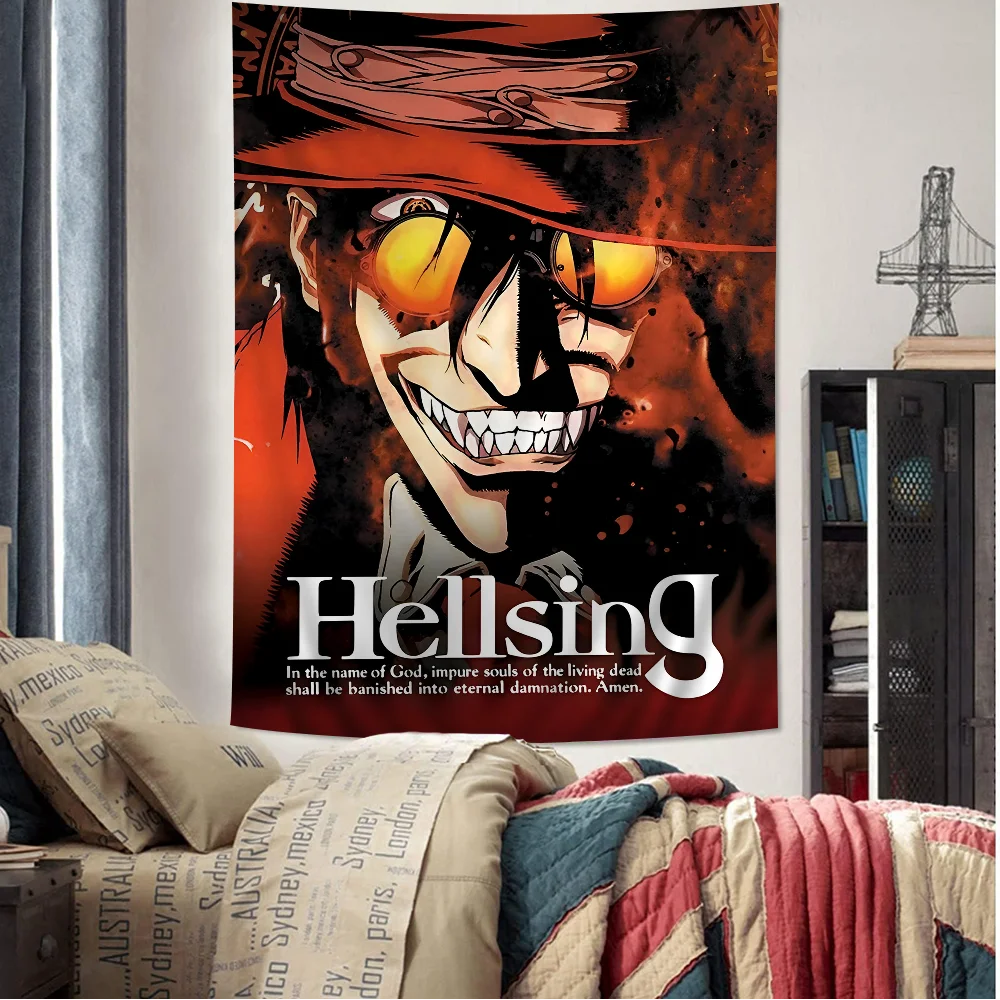 HELLSING Printed Large Wall Tapestry Indian Buddha Wall Decoration Witchcraft Bohemian Hippie Wall Art Decor
HELLSING Printed Large Wall Tapestry Indian Buddha Wall Decoration Witchcraft Bohemian Hippie Wall Art Decor