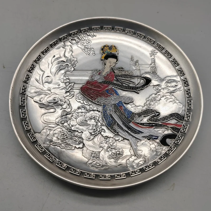 Antique Bronze Chang'e Flying to the Moon Plate Chinese Collectible Vintage Home Decor Ornament Handcrafted Creative gift
Antique Bronze Chang'e Flying to the Moon Plate Chinese Collectible Vintage Home Decor Ornament Handcrafted Creative gift