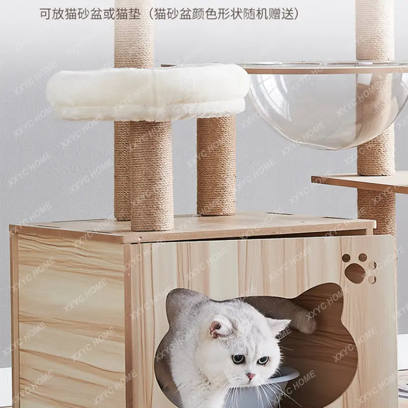 Cat Tree Integrated Cat Cage Cat Scratch Board Luxury Space Capsule Cat Toy Large Cat Scratch Trees
Cat Tree Integrated Cat Cage Cat Scratch Board Luxury Space Capsule Cat Toy Large Cat Scratch Trees