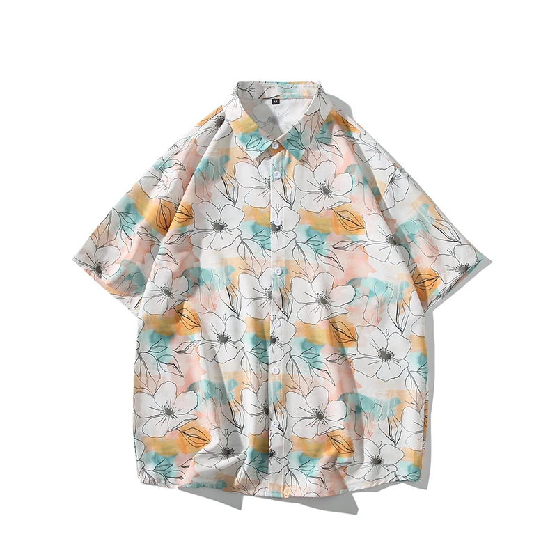 Summer Fashion Flower Print Men's Loose Shirt Casual Ice Sensation Hawaiian Short Sleeve Shirts Oversized Streetwear Beach Tops
Summer Fashion Flower Print Men's Loose Shirt Casual Ice Sensation Hawaiian Short Sleeve Shirts Oversized Streetwear Beach Tops