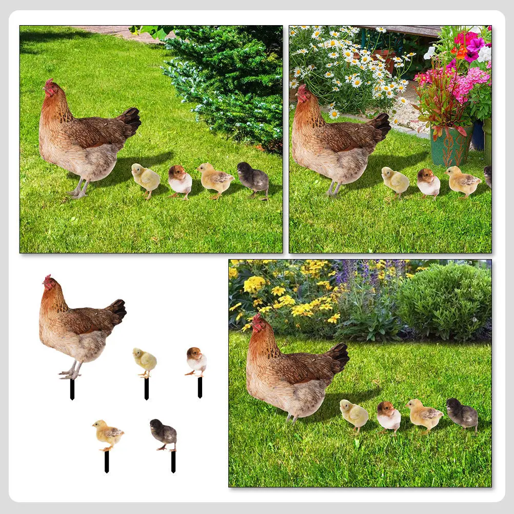 5pcs Simulation Chicken Stakes Outdoor Chicken Hens Yard Ornaments Home Lawn Decorate Rustic Patio Yard Adornment Chick Statues
5pcs Simulation Chicken Stakes Outdoor Chicken Hens Yard Ornaments Home Lawn Decorate Rustic Patio Yard Adornment Chick Statues