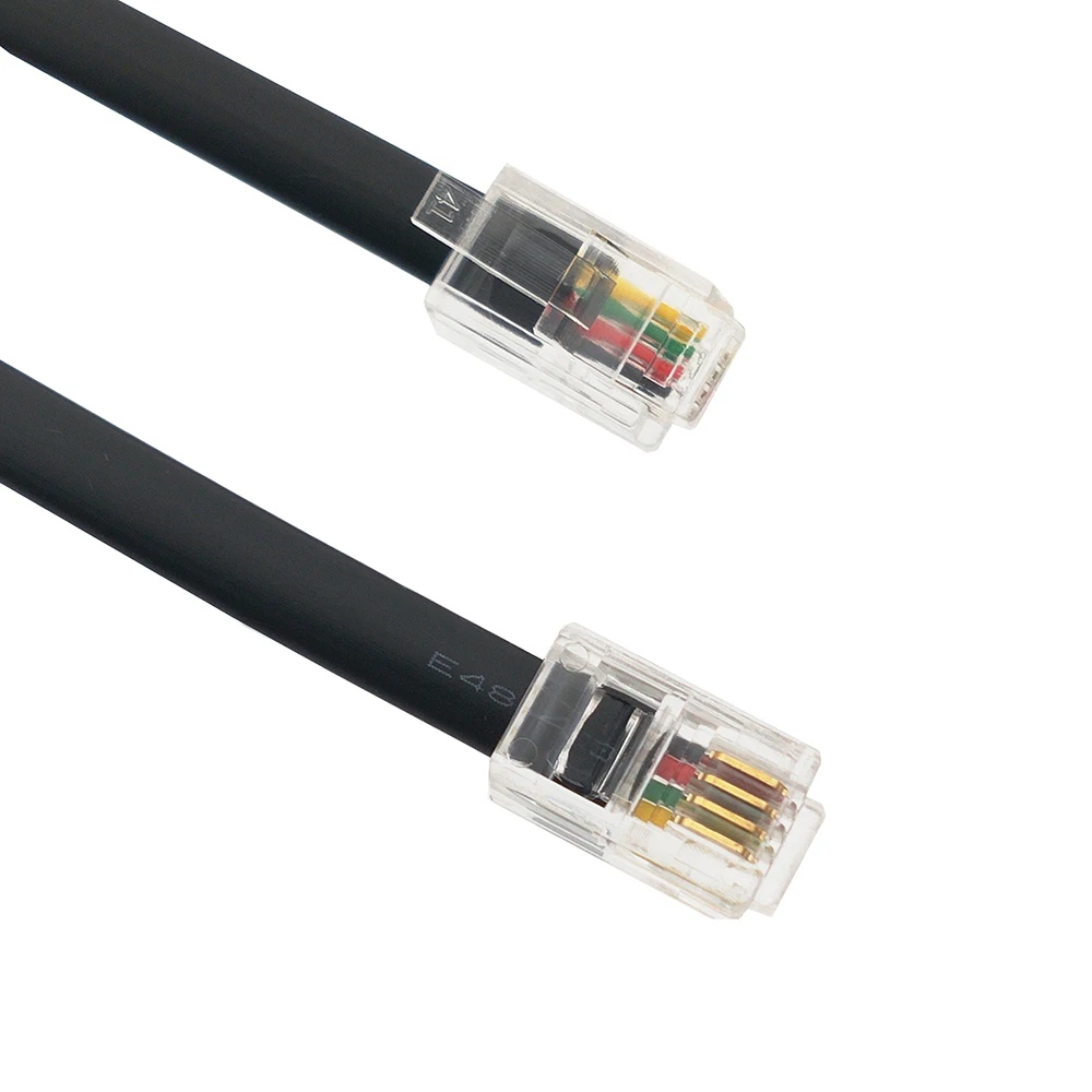100 шт. 5 м 4P4C кабель RJ9 разъем 4-жильный плоский телефонный кабель 4P4C разъем сигнальный провод линия трубки черный
100 шт. 5 м 4P4C кабель RJ9 разъем 4-жильный плоский телефонный кабель 4P4C разъем сигнальный провод линия трубки черный