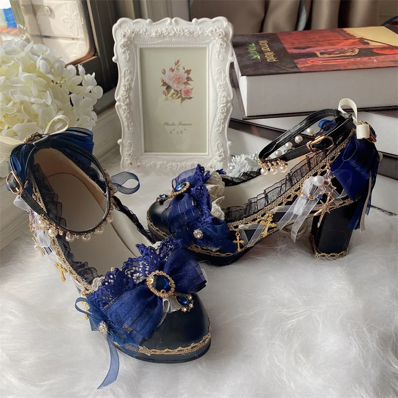 Girl Heart Lolita Cosplay Shoe Round Head High Heels Shoes Japanese Sweet Loli Girl Tea Party Flower Wedding Bow Foot Boots Prop
Girl Heart Lolita Cosplay Shoe Round Head High Heels Shoes Japanese Sweet Loli Girl Tea Party Flower Wedding Bow Foot Boots Prop