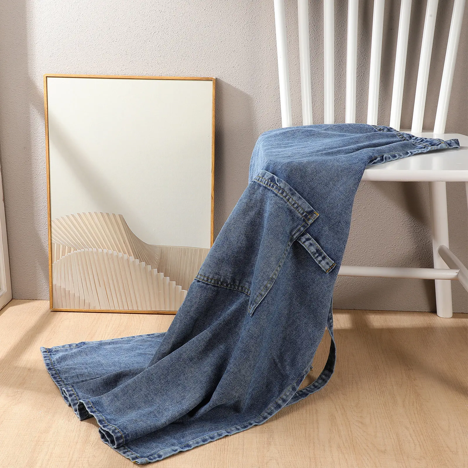 Thick Denim Apron Cross Back Style Kitchen Barbecue Cooking Apron with Pocket for Adults Cross Back Aprons for Women
Thick Denim Apron Cross Back Style Kitchen Barbecue Cooking Apron with Pocket for Adults Cross Back Aprons for Women