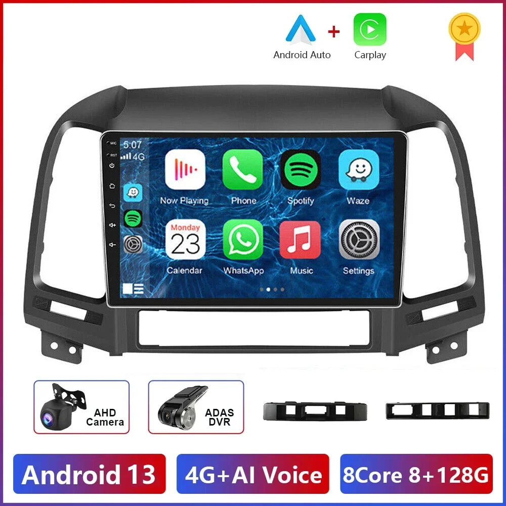 Android 13.0 2din Car Radio For Hyundai Santafe 2006-2012 Car Stereo Multimedia Player Carplay Autoradio GPS Navigation DSP
Android 13.0 2din Car Radio For Hyundai Santafe 2006-2012 Car Stereo Multimedia Player Carplay Autoradio GPS Navigation DSP